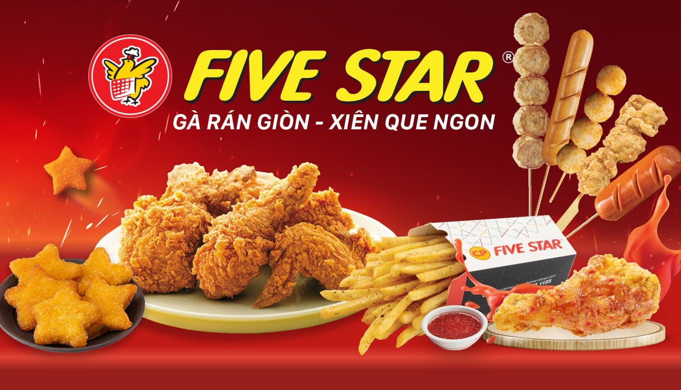 Gà rán Five Star - Thương hiệu gà rán uy tín, chất lượng