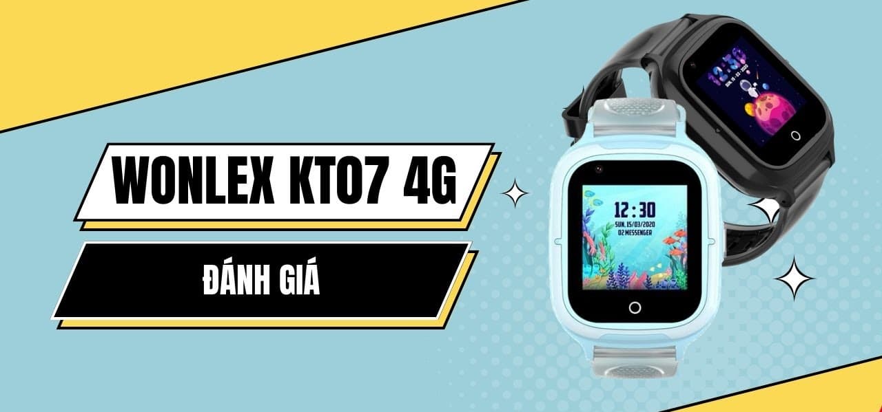 Wonlex KT07 4G - Đồng hồ thông minh an toàn cho bé